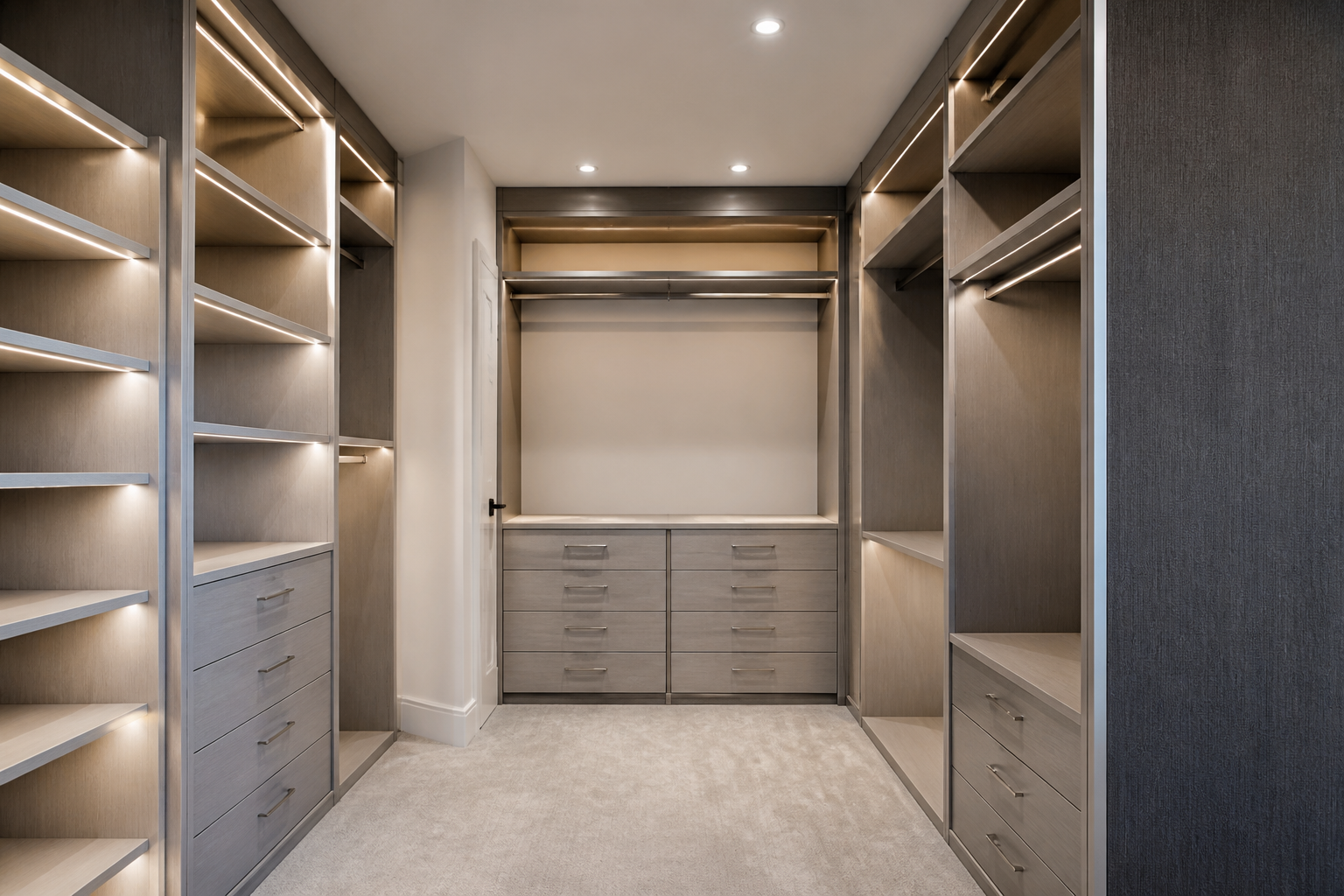 Custom walk-in closet renovation