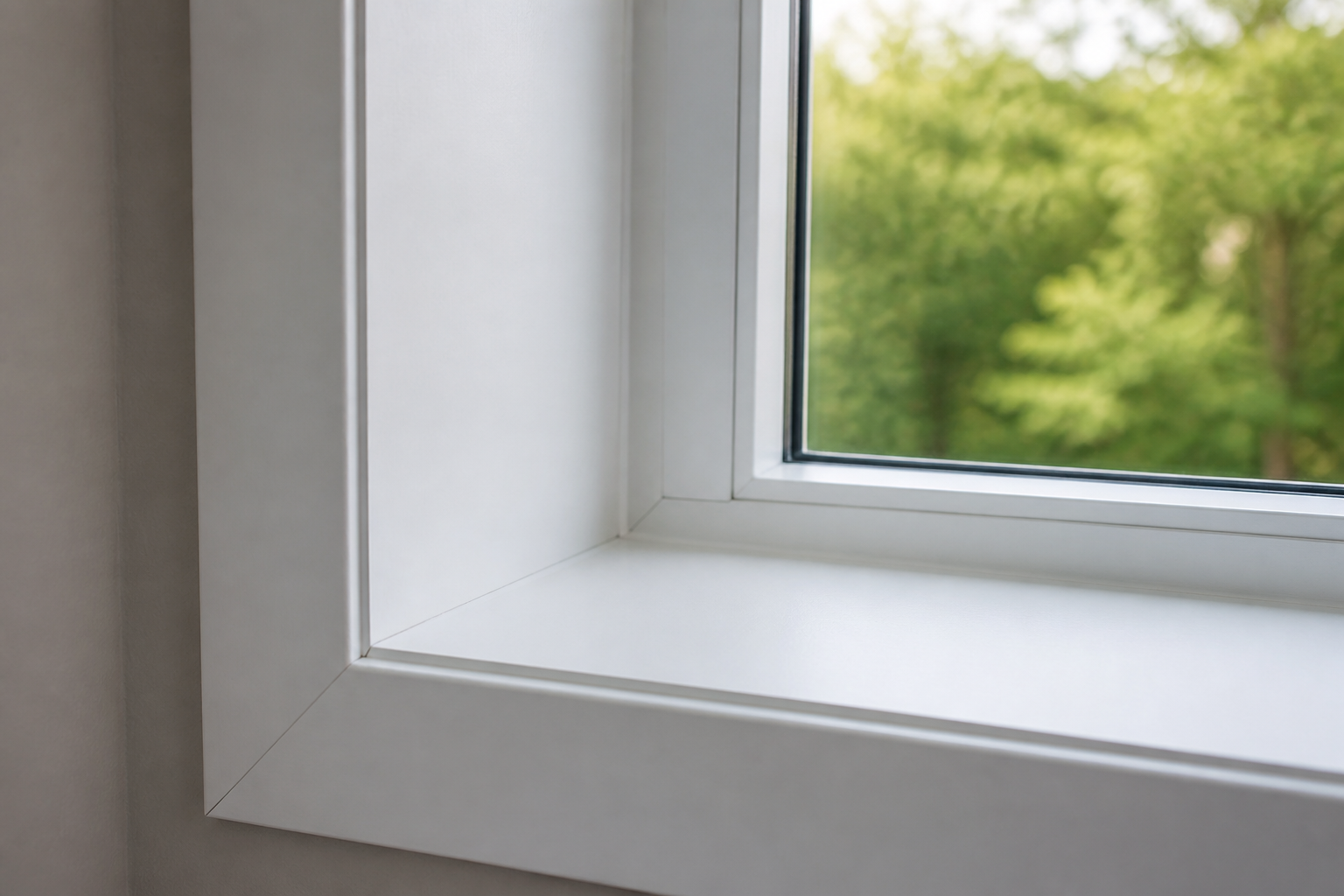 Window trim and sill finishing