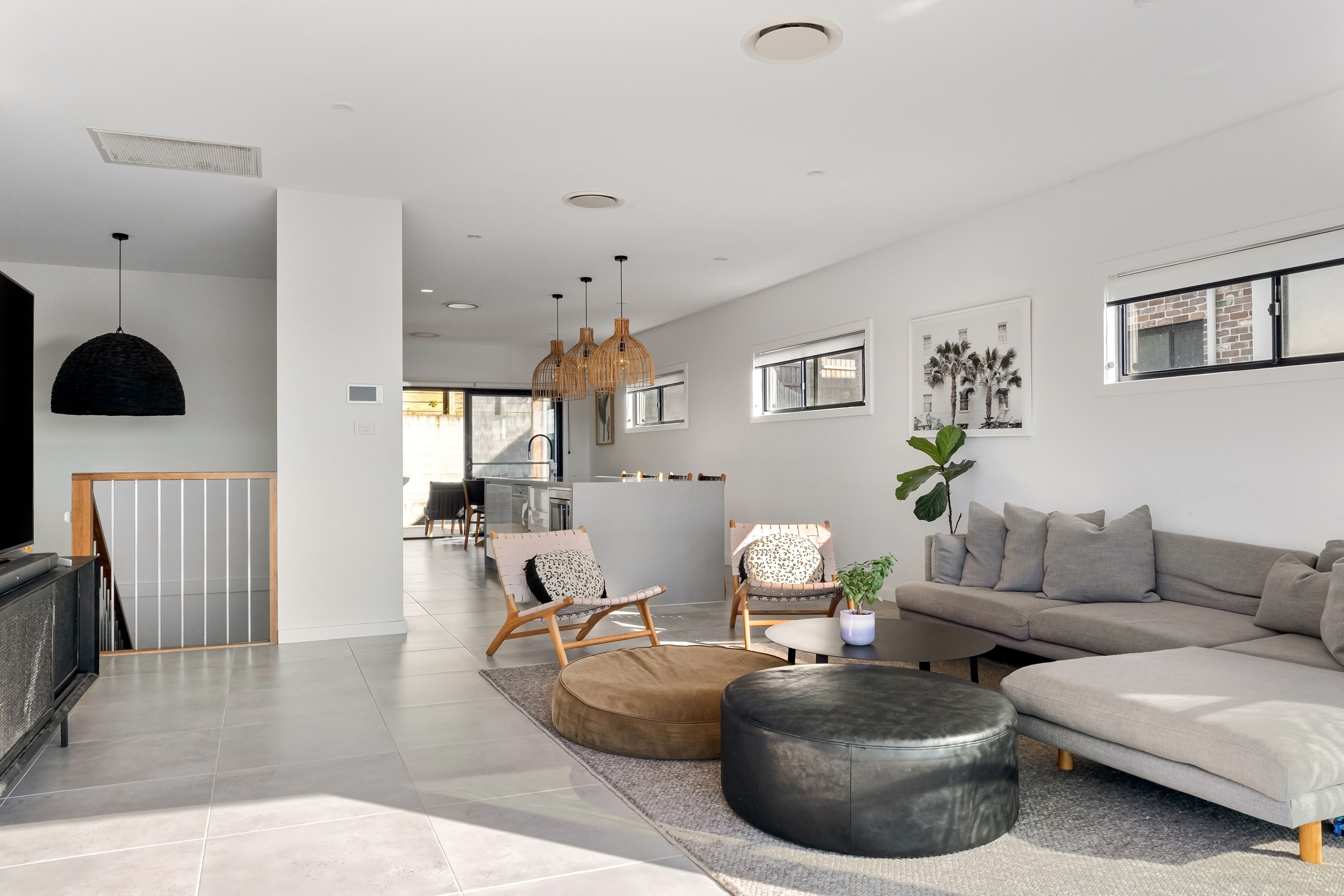 Full apartment renovation with open-plan living space